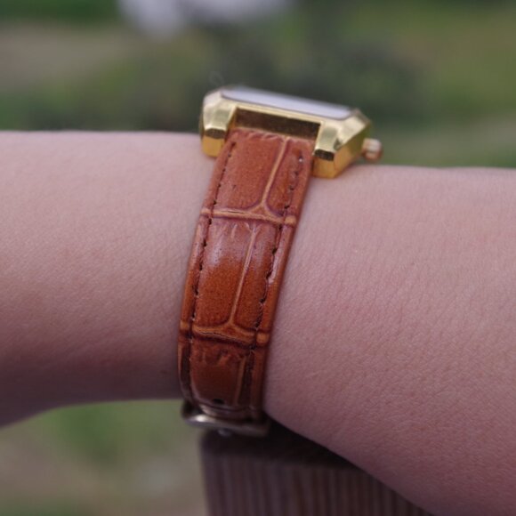 Brown Genuine Leather Ladies Watch By Lucien Piccard - Picture 3 of 6